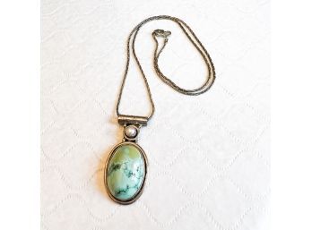 Necklace With Large Stone Pendant