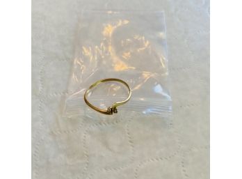 10K Gold Ring With Two Small Stones (Kitchen)