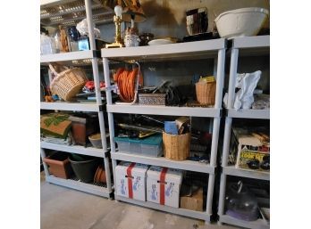 4 Tier Plastic Shelving ** Does Not Include Contents**