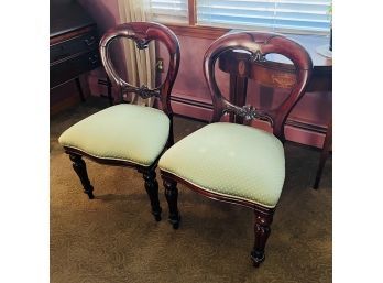 Pair Of Reproduction Chairs (Living Room)