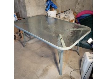 Glass Top Patio Table (Basement)