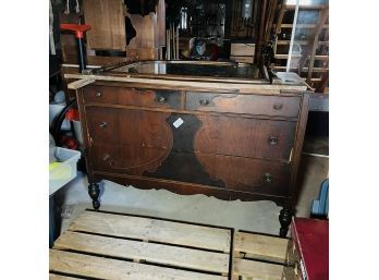 Antique Dresser With Mirror (basement)