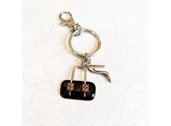 Keychain With Purse And Shoe Charms