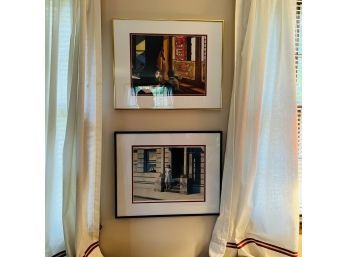 Pair Of Framed Edward Hopper Museum Prints (Living Room)