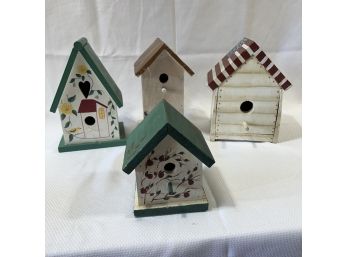 Four Small Birdhouses