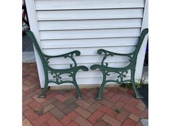 Vintage Heavy Metal Bench Sides