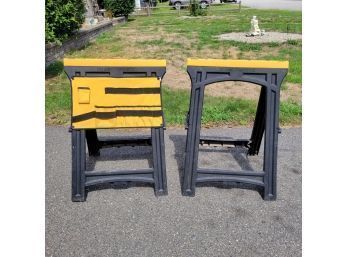 Set Of 2 Folding Sawhorses