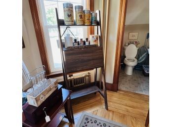 Ladder Shelf With Fold Down Desk (Room 6)