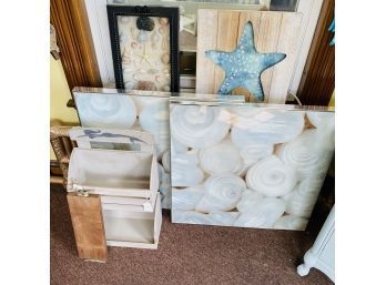 Assorted Hangable Beach-Themed Decor Lot (Zone 3)