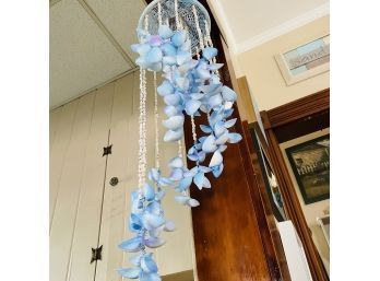 Beautiful Hanging Blue Seashell Chimes (zone 1)