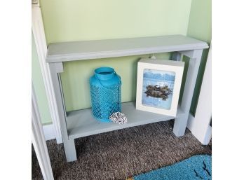 Wooden Shelf Or Display Stand With Decorations (Room 5)