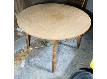 Laminate Wood Finish Table With Leaf (Barn Second Floor)