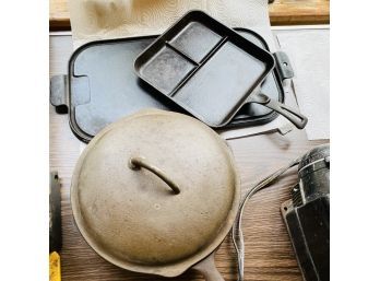 Assorted Cast Iron Lot (Porch)