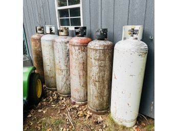 Set Of 6 Large Propane Tanks (Outside)