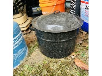 Enamel Pot With Canning Insert (Shed 1)