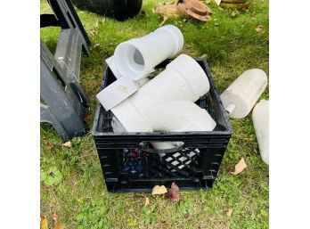 PVC Plumbing Parts In Crate (Outside)