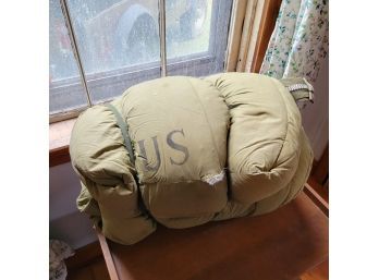 Vintage US Military Down Sleeping Bag (Bedroom)