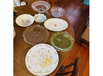 Lot Of Miscellaneous Plates And Bowls (Upstairs Kitchen)