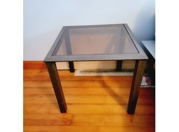 Small End Table Glass Top (Bedroom)