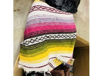 Colorful Woven Blanket (Center Zone)