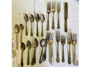 Assorted Silver-Plated Utensil Lot (Zone 1)