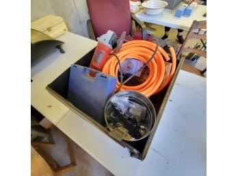 Black And Decker Grinder,Steering Wheel, Orange Tubing, Casters, Misc Hand Tools And More (Zone 1)