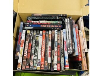 Box Lot Of Misc. Used DVDs (Center Zone)