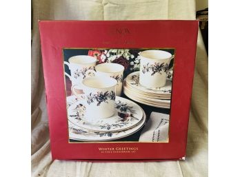 Lenox Winter Greetings 12 Piece Dinnerware Set No. 1 (Basement Room)