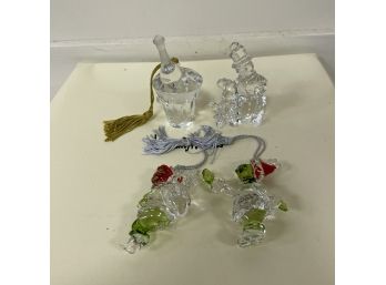 Glass Ornaments Including Lenox Grinch Pair