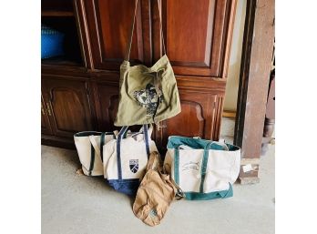 LL Bean Boat And Tote Bags, Barbour Tote, Etc. (Garage)