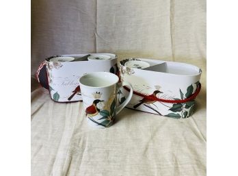 Holly Bird Mug Set - Four Mugs (Basement Room)