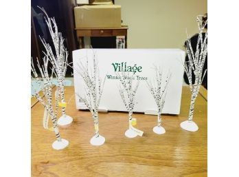 Department 56 Set Of 6 Birch Trees #2 (Basement)