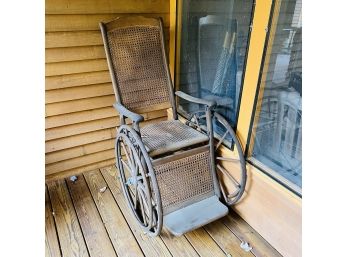 Antique Cane Wheelchair (Porch)