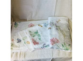 Lenox Butterfly Meadow Placemats, Napkins And Tablecloth (Basement Room)