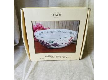 Lenox Butterfly Meadow Sentiment Serving Bowl (Basement Room)