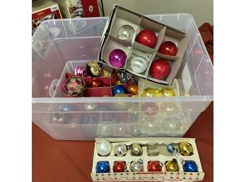 Assorted Glass Ornaments Lot No. 1 - Including Shiny Bright! (Basement)