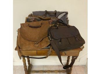 Assorted Messenger Bag Lot: Barbour, Timberland, Etc. (Basement)