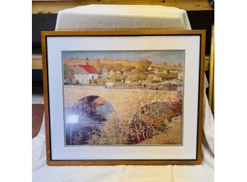 Theodore Wendel Framed Print 'Bridge At Ipswich' (Basement Room)