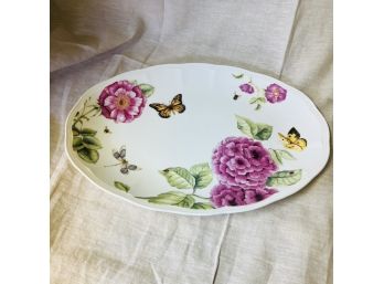 Lenox Butterfly Meadow Bloom Oval Platter (Basement Room)