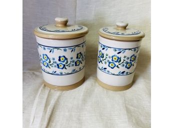 Nicholas Mosse Irish Pottery Canister Set With Sealing Lids (Basement Room)