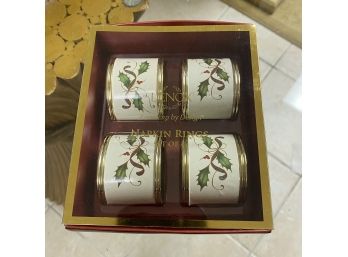 Lenox Holiday Napkin Ring Set No. 3 (Basement)