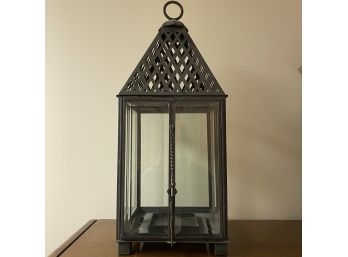 Rhodes 23' Outdoor Metal Lantern With Candle No. 2 (Basement)