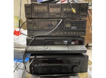 Lot Of Sony Stereo Equipment