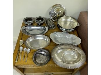 Large Silver Plate Lot Including Kent