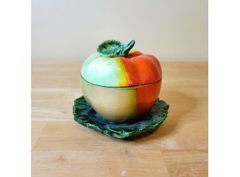 Apple Sugar Bowl From Japan