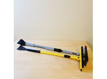 Set Of 2 Extendable Car Ice Scrapers- Window Cleaners