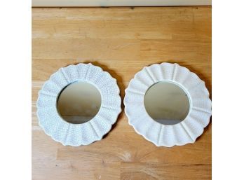 Set Of 2 Round Accent Mirrors