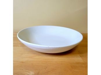 White Ceramic Serving Bowl From Italy