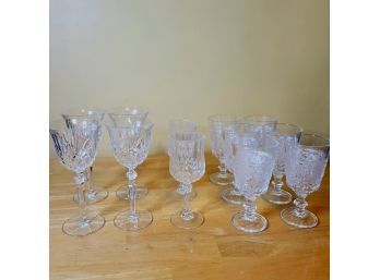 Cut Glass Goblets 3 Styles