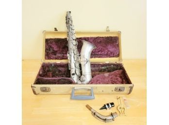 Vintage Silver Plated American Standard Beuscher Alto Saxophone. High Grade.  Cleveland Music Institute  931c